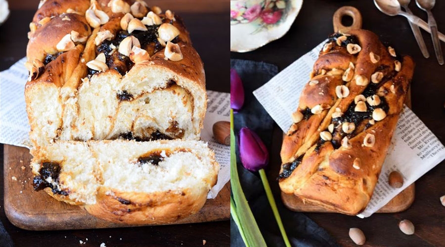 Babka ai Fichi Caramellati e Nocciole