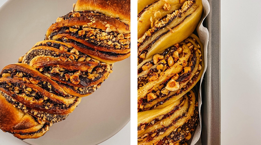 Babka con Crema Cacao e Nocciole