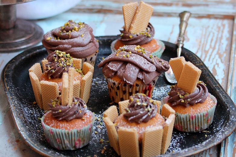 Cupcakes Cioccolato Bianco e Pistacchi