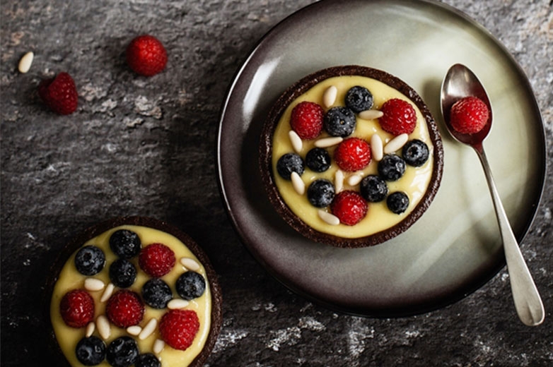 Wild Fruits and Pine Nut Tartelettes