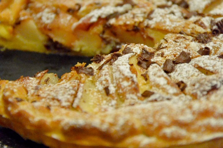 Tartellette Pere e Crema al Cacao