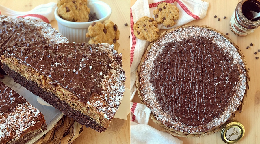 Biscokrok cocoa, honey, and cookie cake