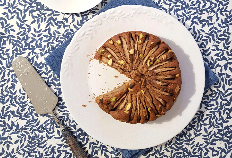 Torta Vegan Pistacchi e Pere