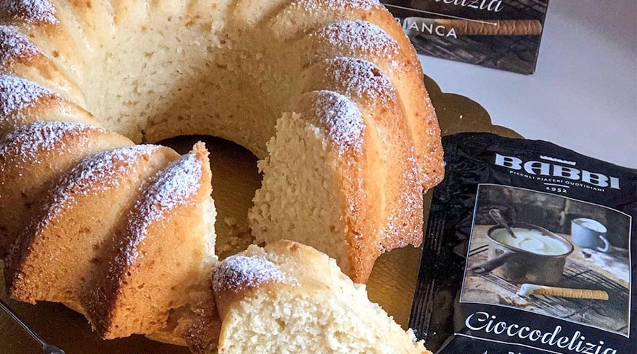 Torta all’acqua di Cocco e Cioccolato Bianco
