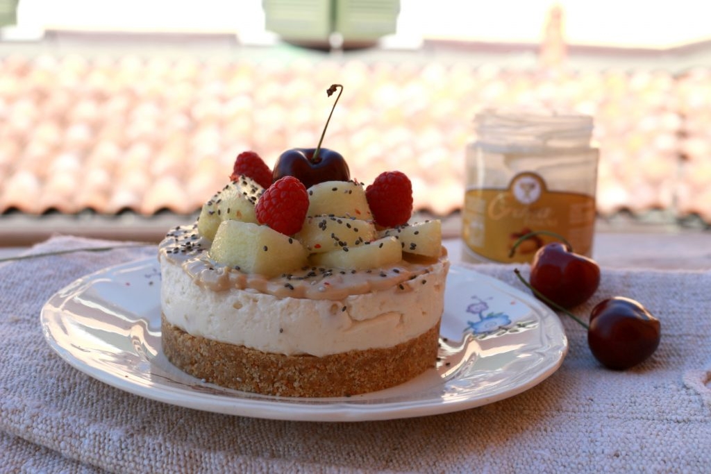 Cheesecake Pesche e Pinoli