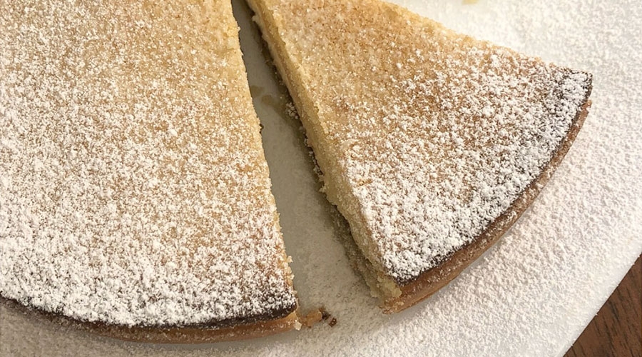 Crostata di ricotta con Cremadelizia Pistacchio
